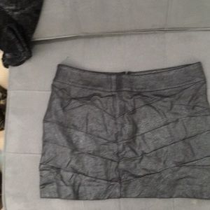 Express short silver skirt